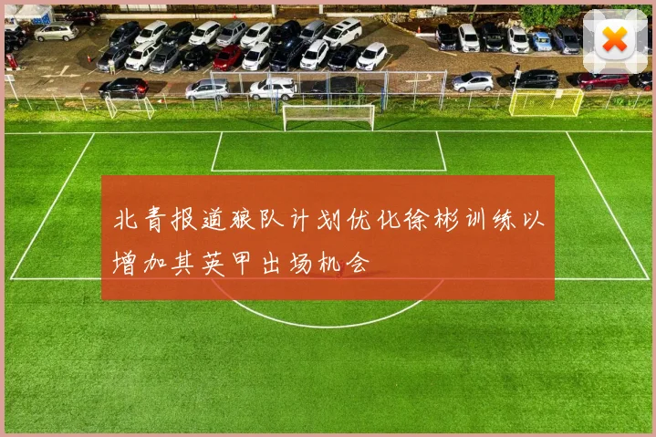 北青报道狼队计划优化徐彬训练以增加其英甲出场机会